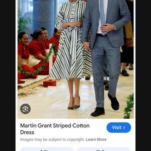 Martin Grant Striped dress ASO Meghan Markle